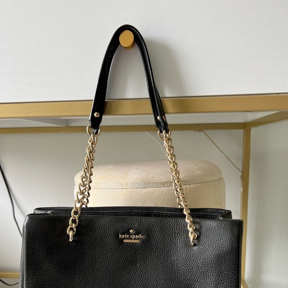 Kate Spade Black leather shoulder bag - Picture 3 of 4